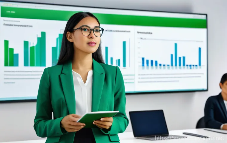 웹개발자 취업 시장 변화 - **Prompt:** A focused male web developer, wearing a collared shirt and professional trousers (not re...